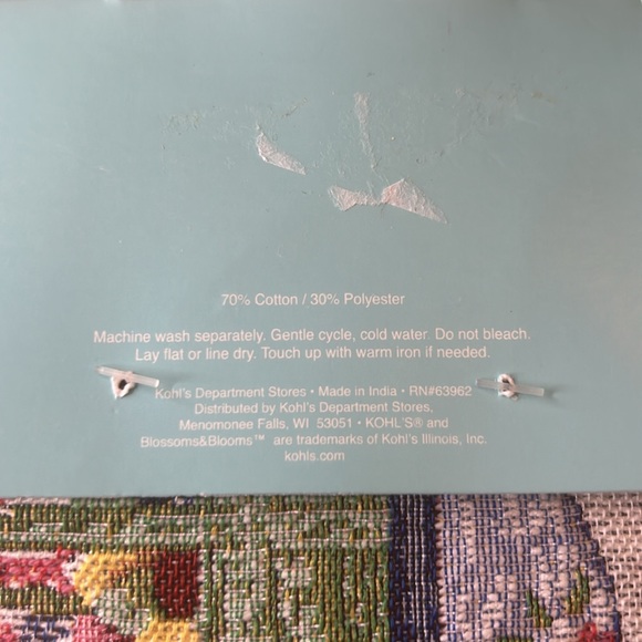 Blossom & Blooms Easter Bunny Table Runner  NWT - Picture 8 of 9